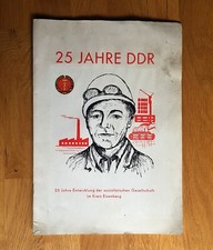 Brosch&uuml;re 25 Jahre DDR Kreis Eisenberg Hainspitz Silbitz B&uuml;rgel K&ouml;nigshofen 1964