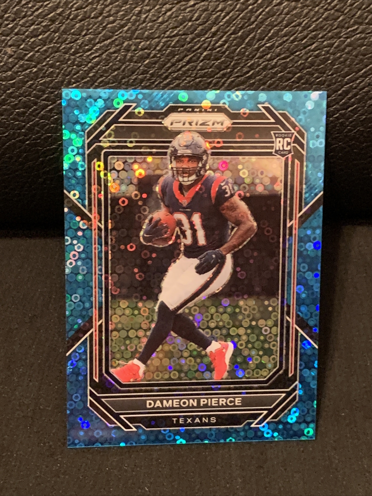 2022 PANINI PRIZM FOOTBALL DAMEON PIERCE #322 RC NO HUDDLE BLUE PRIZM SSP#/79