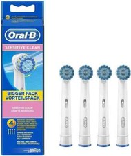 4 Sensitive Clean Replacement Toothbrush Brush Heads