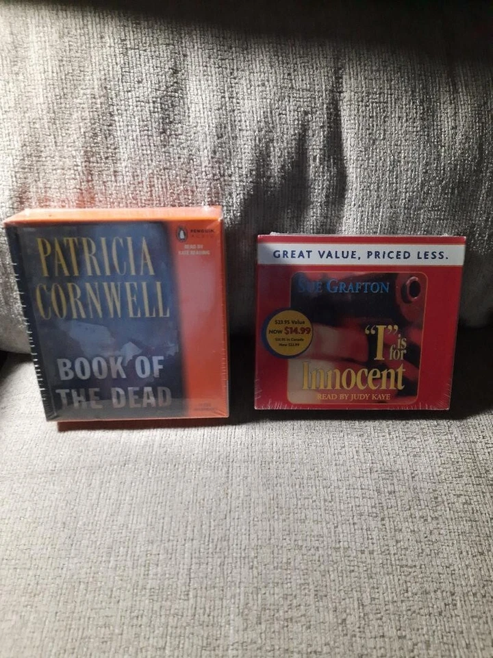 New Audio books-I is for Innocent & Book of the Dead. Ships Fast! - Image 1 of 1