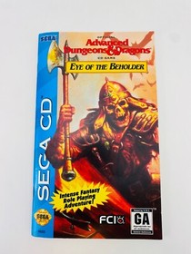 Eye of the Beholder (Sega CD, 1994) Underrated Advanced D&D RPG MINTY w/Reg Card