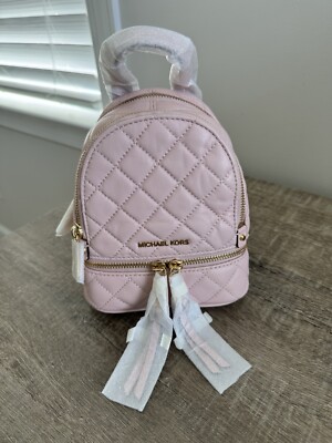 NWT MICHAEL KORS RHEA ZIP XS MSGR BACKPACK IN BLOSSOM - Main Image