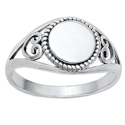 Plain S  Shape  .925 Sterling Silver Ring Sizes 5-10