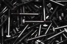 (50) Square Head 3/8-16 x 3-1/2 Bolts Unplated A307 9/16" Sq