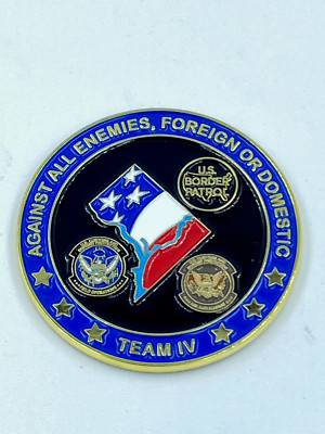 PACT RDT US Customs and Border Patrol Challenge Coin CBP Team IV Honor First Was