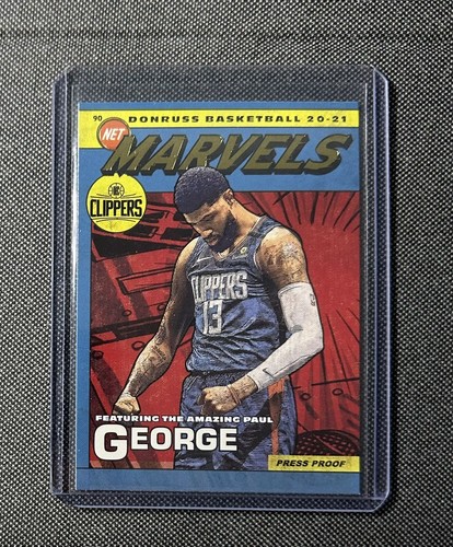 Paul George [Press Proof] #10 2020 Donruss Net Marvels card