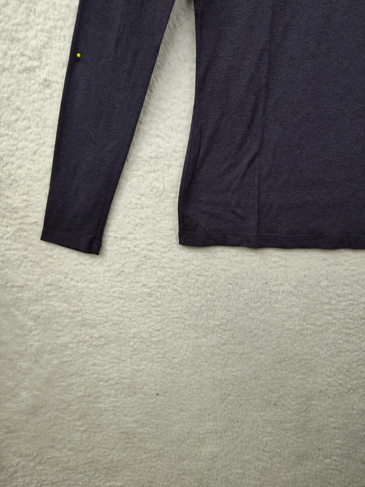 Camiseta de mujer 32 Degrees Heat grande negra mezcla de polietileno manga larga calce regular Foto 4 de 4