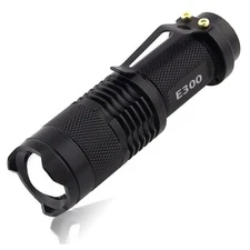 E300 - Small EDC LED Flashlight - Everyday Carry Flashlight with 3 Light Modes