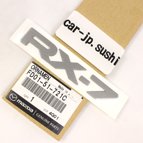 MAZDA GENUINE RX-7 RX7 FD FC REAR Name Logo EMBLEM BADGE ORNAMENT FD01 ...