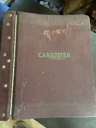 1940s & 1950’s Carter carburator co. Parts & service manual Information