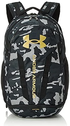 Under Armour UA Storm Adult Hustle 5.0 Backpack, Black and Gold 