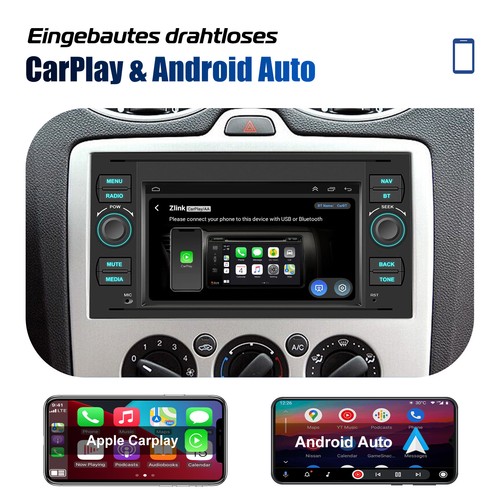 DAB+ Carplay Android 13 Autoradio Für Ford Transit S-Max Focus Kuga Fusion Navi - Bild 9 von 15