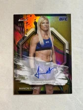 2024 Topps Finest UFC Gold Refractor Manon Fiorot Auto /50 #FA-MFT