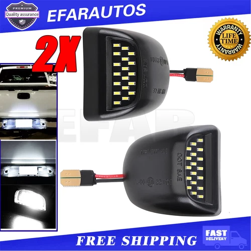 2 PCS LED License Plate Light Assembly For Chevy Silverado GMC Sierra 1500 2500 - Bild 1 von 20