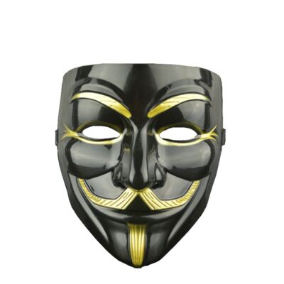 Anonymous Vendetta Guy Fawkes Hacker Gesichtsmaske Erwachsene Halloween Kostüm Party 4U