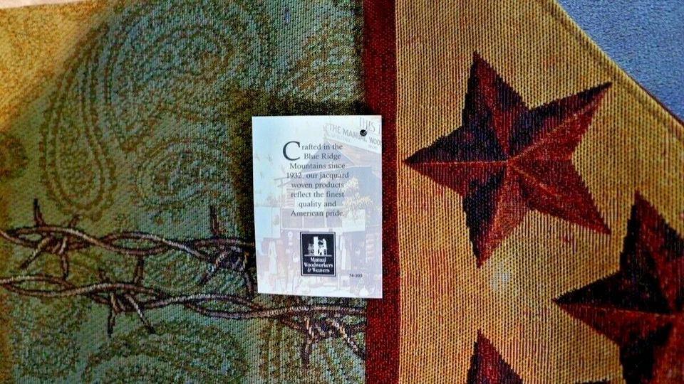 Western Star Table Runner (Texas Barbed Wire) Manual Woodworkers & Weavers -NEW - Image 3 of 4