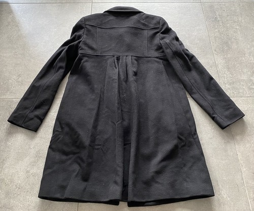 Burberry black wool coat femme officiel taille US 6 FR 38 excellent état - Imagen 10 de 12