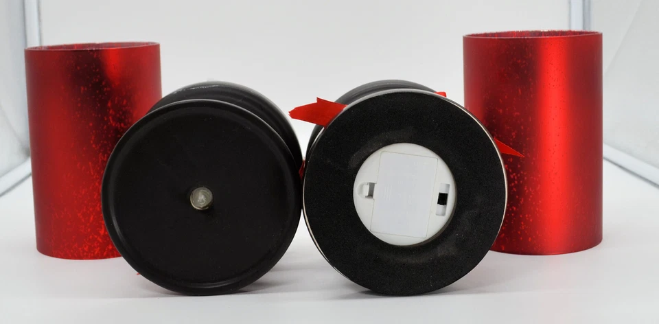 Red LED Battery Operated Christmas Candle Pair 9-¾” Tall B-1 - Image 4 of 4
