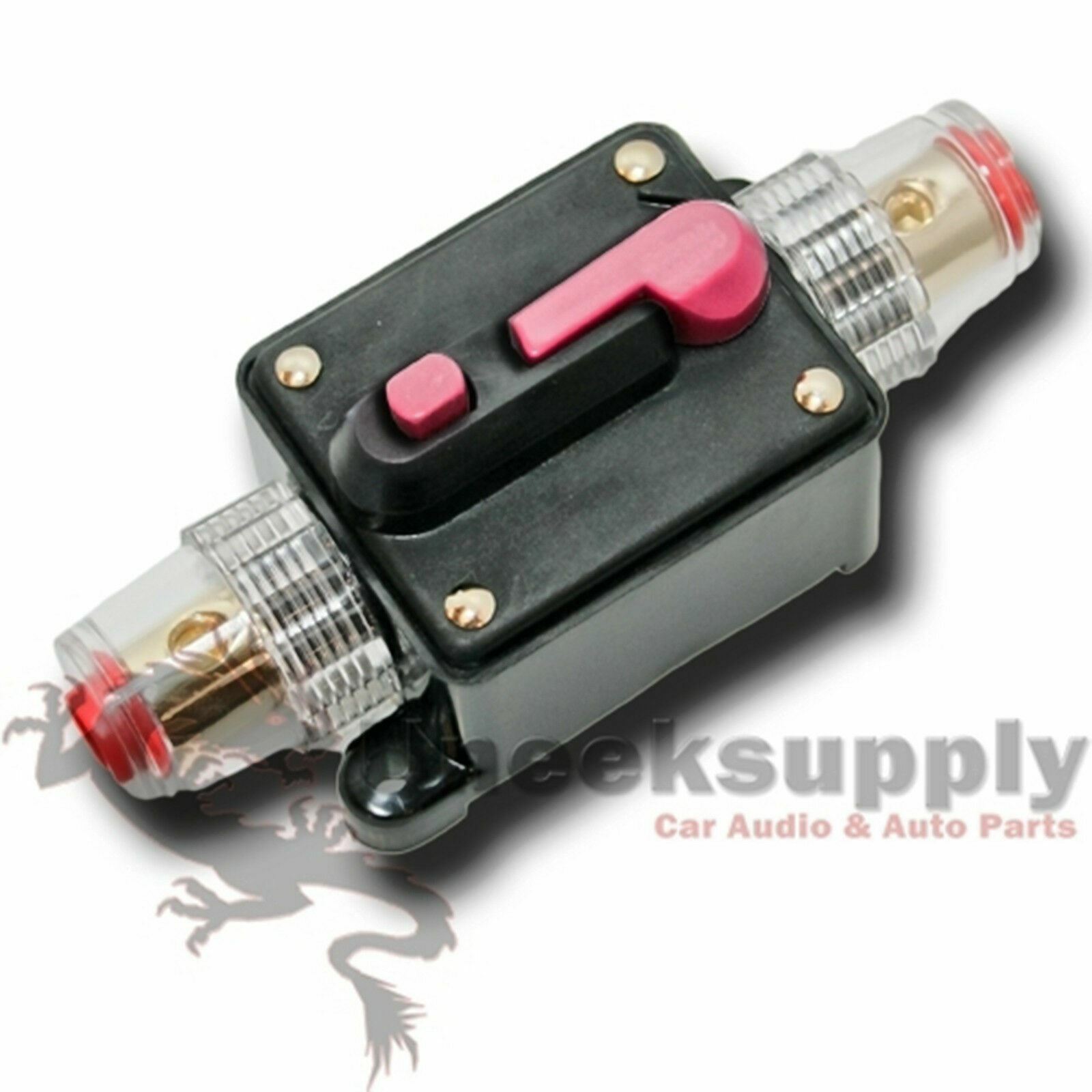 IMC Audio 300 Amp Audio Inline Circuit Breaker 12V w/ Manual Reset Fuse 4 6 8 Ga