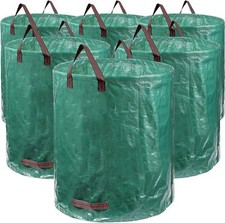 Image of 1-6X Large Garden Waste Bags Heavy Duty Refuse Storage Sacks Handles Grass Leaf