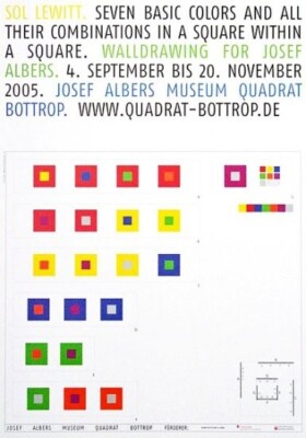 Sol LeWitt Ausstellungsposter vertikale Größe 33 x 23,6 Zoll ungerahmt