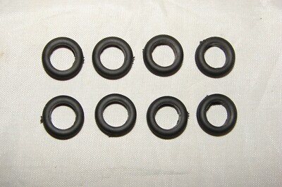 LOT OF 8 ROAD DINKY TOYS BLACK 15/10 CAR ACCESSORIES TIRES