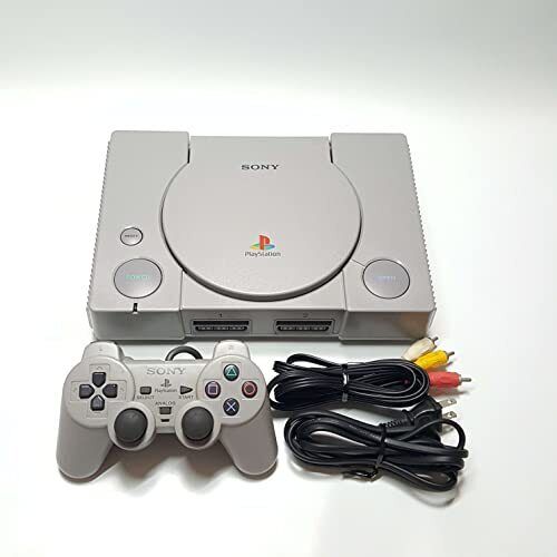 Sony PlayStation 1 PS1 Gray Game Console Full Set Japanese Version