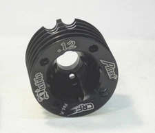 Black Heat Sink Head for PEAK Diablo .12  model car engine NEW from MECOA