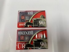 New Maxell UR 90 Blank Cassette Tapes Lot Of 2 Sealed Recording Tapes