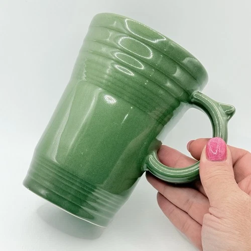 Fiesta Ware Bistro Latte Coffee Mug Sage Green Homer Laughlin Thumb 5.5"