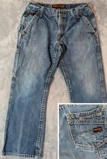 Ariat FR M4 Boot Cut Jeans Men 34x30 Blue Fire Resistant CAT2 Low Rise Denim