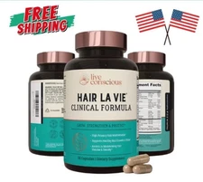 Hair La Vie Live Conscious Clinical Formula Growth 90 Count (Pack of 1)