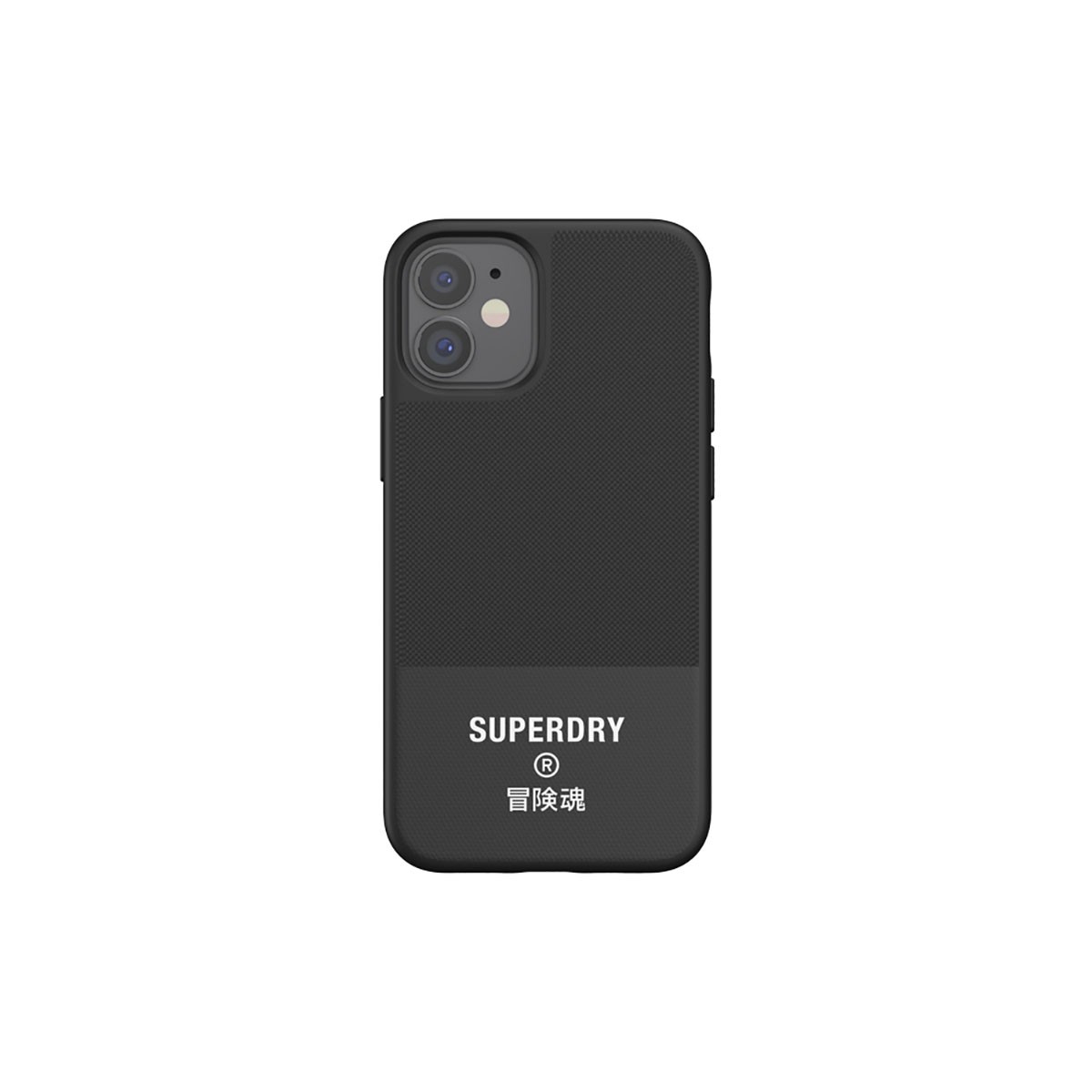 Superdry Coque iPhone 12 Mini Toile TPU - Protection Souple
