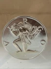 Virgo Zodiac  Sterling 1 Ounce Proof Coin Encased in Lucite Franklyn Mint