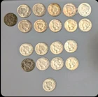 Lot: Roll of 20 US Peace Dollar $1 Coins, 90% Silver, Mixed Dates & Mint Marks