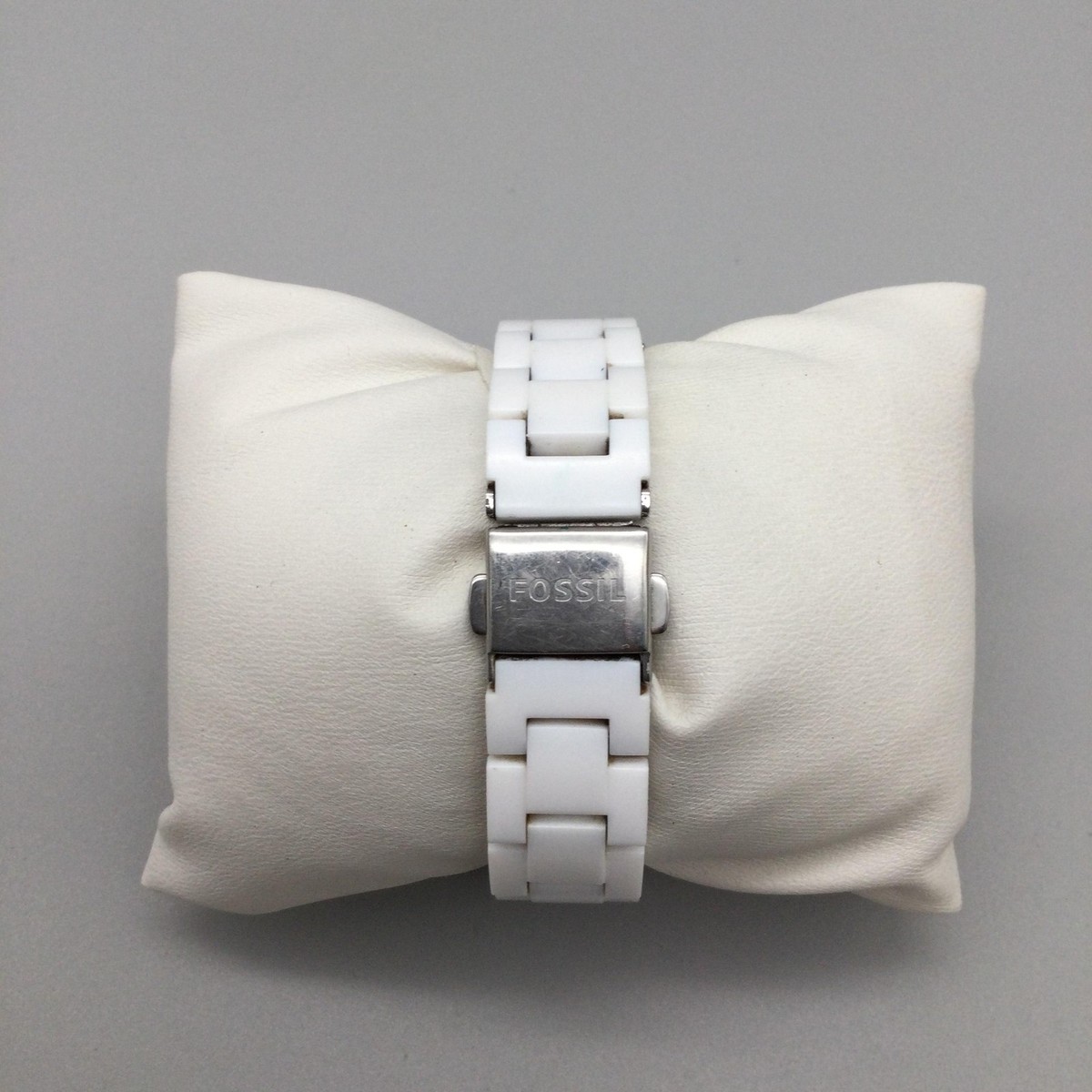 Fossil Womens Watch 31mm White Ceramic Crystals Date ES-2437  display picture 2