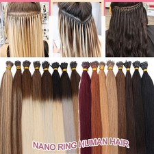 Nano Ring Beads Tip Remy Human Hair Extensions Micro Loop Mini Beads THICK 50PCS