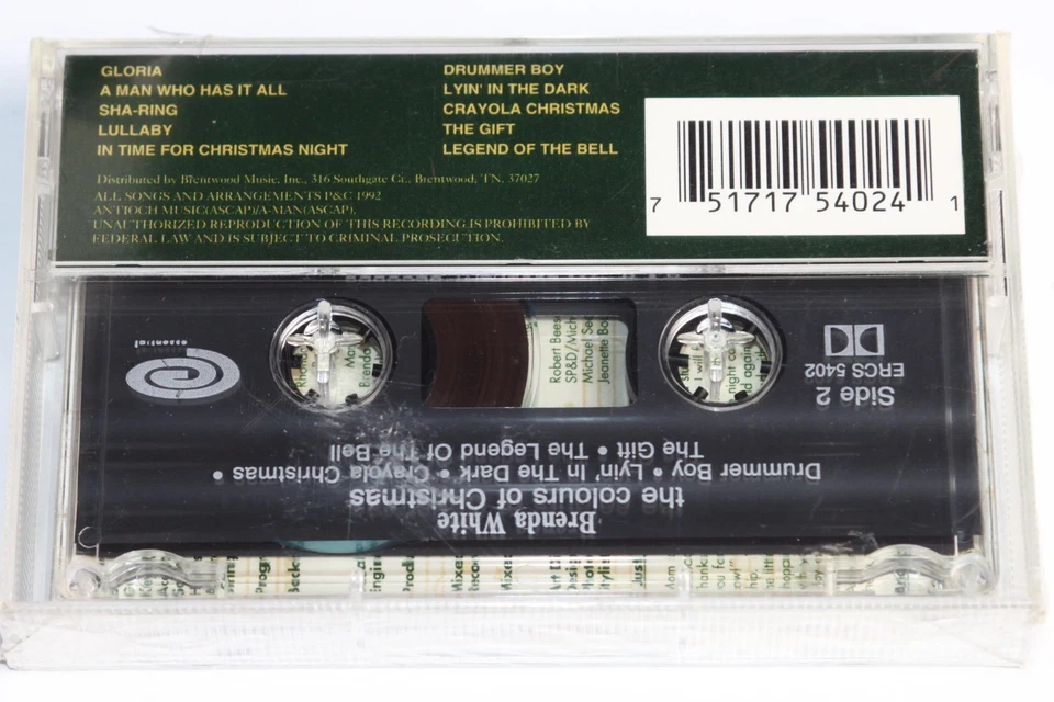 Brenda White - The Colours Of Christmas (Cassette Tape 1992) Pop NEW SEALED - Image 2 of 4