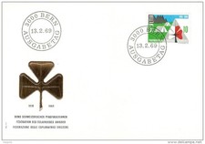SCOUTS SCOUTING SWITZERLAND EMBOSSED FDC 1969 SCOUTS JUBILEE 1919-1969