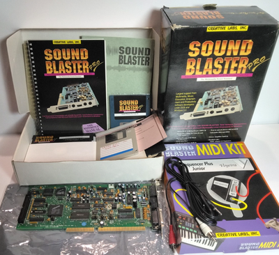 #ad #ad *CLEARANCE* Creative Sound Blaster PRO Version 2 CT1330A NOS Midi Kit 16bit ISA $269.64