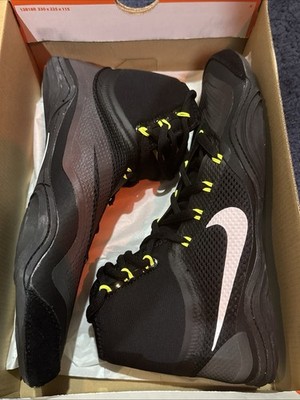 Nike Hypersweep Black Volt Wrestling Shoes Men s Size 10.5 In Box! Freeks