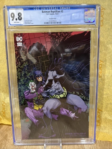 Batman Reptilian #3 B Cover DC Black Label 2021 NM Comics Book Cgc 9.8 Graded