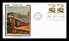 DR JIM STAMPS US COVER RAILROAD MAIL CAR TRANSPORTATION FDC COLORANO SILK