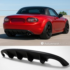 Fit 09-15 Miata Mx-5 Nc2 Nc3 Unpainted Pp Plastic Rear Bumper Diffuser Lip