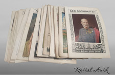 147255 antikes 26-tlg-Konvolut Zeitschrift DER GUCKKASTEN 1910