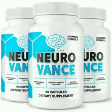 (3 Pack) Neurovance Capsules, Neuro Vance Brain Function and Memory Support