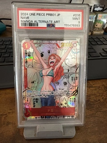One Piece CCG Nami Manga Alternate Art OP01-016 Japanese Psa 9