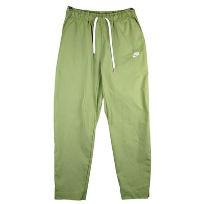 Nike Woven Pants Lightweight Olive Green Drawstring Waist Casual Large