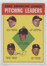 1963 Topps League Leaders Ralph Terry Dick Donovan Ray Herbert Jim Bunning a5h