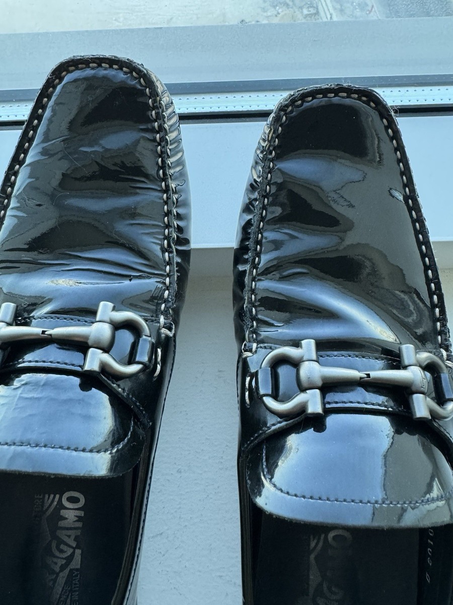 Sz 8.5 Salvatore Ferragamo PARIGI Bit Cobalt Blue Patient  display picture 3